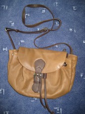 Funbag Handtasche braun Damentasche Leder Kunstleder Umhängetasche