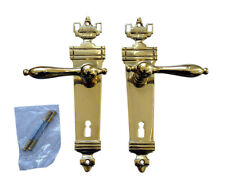 BB 72 Prunk Tür Griffe Jugendstil Messing Poliert Türgriffe Türklinken S83-1P