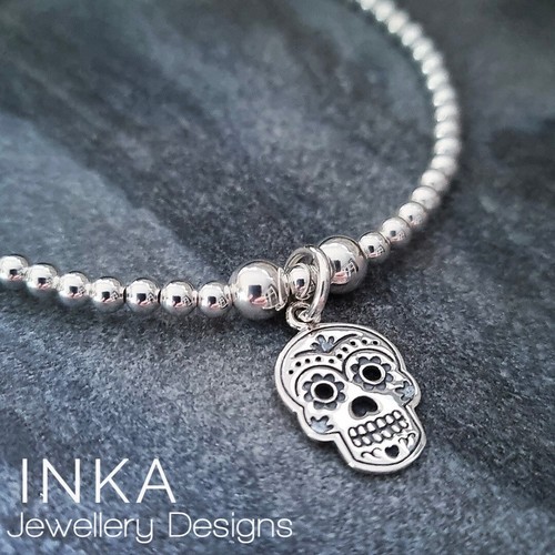 925 sterling silber totenkopf - sterling,