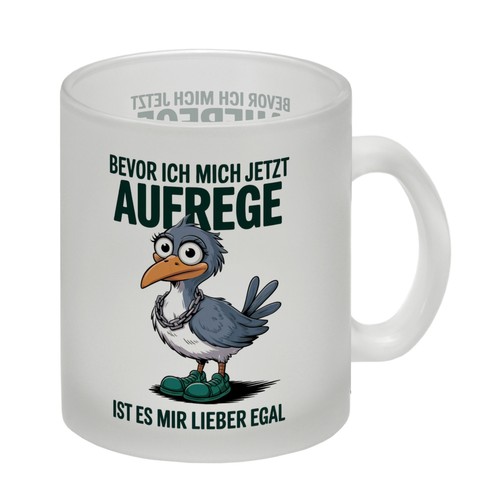 Vogel mit großen augen glas - vogel,