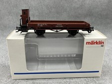 H0 MÄRKLIN Niederbordwagen DR mit Bsh  46071  OVP