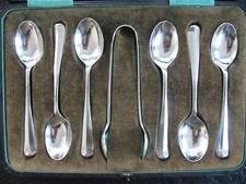 6 Löffel Silber 925 Walker &