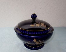 Bayreuther Arzberg Porzellan Dose, große Deckeldose  Echt Kobalt - Handarbeit