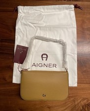 Aigner Schultertasche, Leder