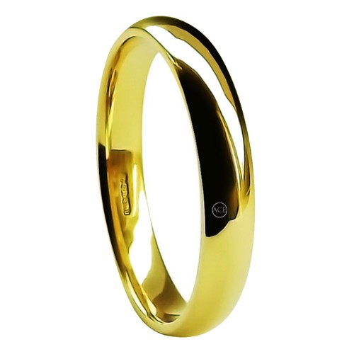 4mm 18ct gelbgold eheringe - 4mm,