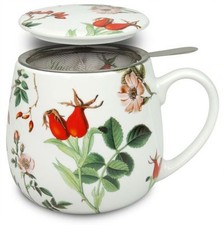 Teetasse mit sieb und deckel - teetasse,