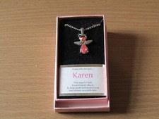 SCHUTZENGEL KETTE HALSKETTE MIT NAMEN (WÄHLEN SIE AUS DER LISTE).