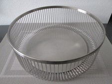 Auerhahn Obstkorb Brotkorb Brotschale Obst Brot Schale Edelstahl gebürstet 29x10