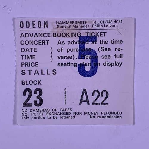 Paul young ticket - young, vintage