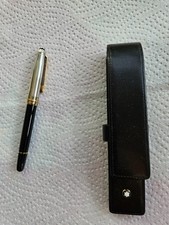 Montblanc Füller Meisterstück Kolbenfüllfederhalter mit Silberdeckel