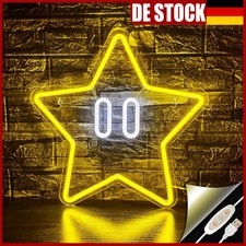 Stern Neonschild Schlafzimmer