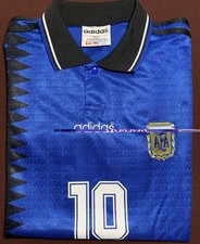 Retro Argentinien Auswärts-Trikot WM 1994 Gr. L Maradona #10 Replica