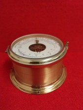 SCHIFFSBAROMETER und THERMOMETER VON SCHATZ MADE IN  W. GERMANY 1950