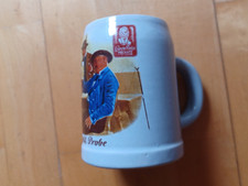 Bierkrug 0,5 l Meckatzer Löwenbräu Meckatz Weiß-Gold Probe Heimenkirch Allgäu