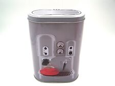 Kaffee - Zucker - Dose, schwarz - rot - grau, Metall, Modell: Kaffeemaschine