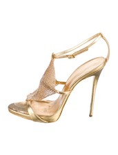 Giuseppe Zanotti Gold Leather