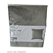 SANELA Kissenbezug 50 cm x 50 cm 100% Grau Samt Baumwolle