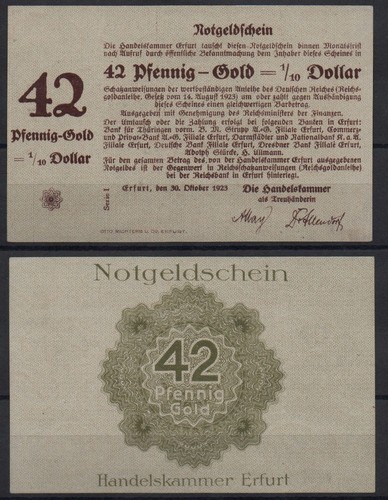 31010 gold notgeld erfurt - [31010],
