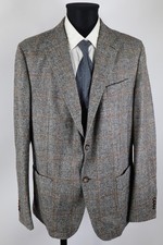 Windsor grau-braun-schwarz-kariertes Tweed-Sakko Gr.56/XL reine Schurwolle