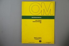Orig. Betriebsanleitung John Deere Ballenschleuder 30 - Handbuch