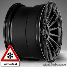 20 Zoll A401 concave Felgen 9x20 5x112 ET42 schwarz mit pol. Rand für Mercedes
