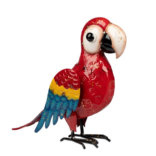 Dekofigur papagei rot - papagei, h.