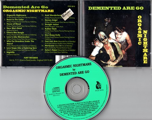 Demented are orgasmic - demented, cd