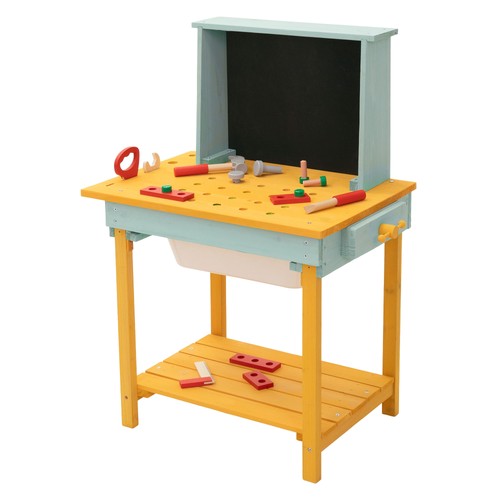 Kinder werkbank aus tannenholz - werkbank,