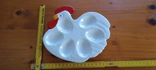 Eier Serviertablett Keramik Steingut Vintage