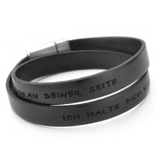 Lederarmband Herren Gravur WAS