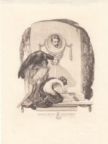 Exlibris bookplate - exlibris,