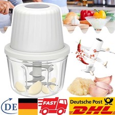 USB Elektrischer Knoblauchzerkleinerer Küchenmaschine Gemüse Knoblauchpresse DHL