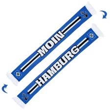 HSV Schal Moin Fanschal Logo Anker Schriftzug Streifen Strickware HSV Fanartikel