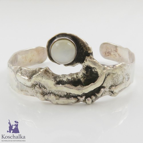 Brutalist vintage armreif mit - brutalist,