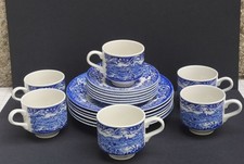  KAFFEESERVICE MADE IN ENGLAND, 7 PERSONEN, BROADHURST STAFFORDSHIRE  IRONSTONE