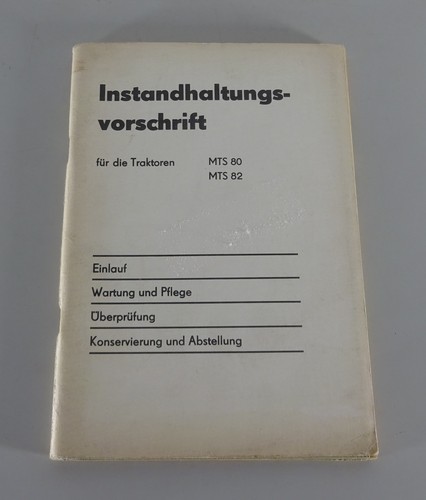 Instandhaltungsvorschrift mts - instandhaltungsvorschrift,