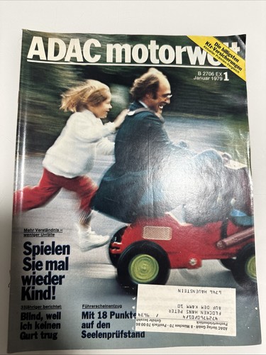 Adac motorwelt januar - adac, 1979