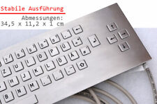 EDELSTAHL ANTIVANDAL AT TASTATUR KEYBOARD DIN MASCHINENBAU KIOSK INFOTERMINAL