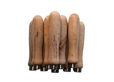10 x Feilengriff Holz natur 14