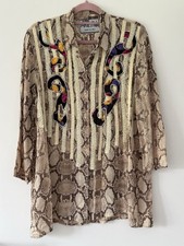 Chiffon Tunika Bluse Lang
