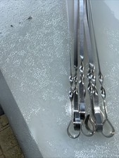 8x Grillspieße Edelstahl  Schaschlik Rostfrei 40 cm