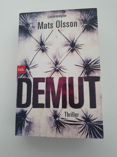 Demut thriller mats olsson - thriller,