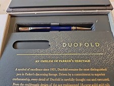 Parker Duofold, Blau