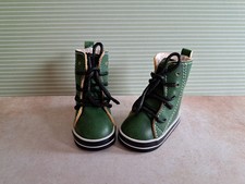 Puppenstiefel in grün - 6,0cm x 3,0cm