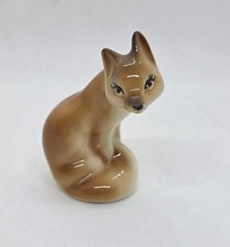 Porzellan Keramik Figur Fuchs Tierfigur 8cm Handarbeit