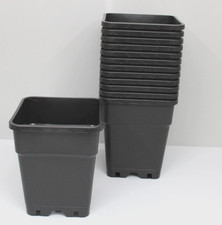 13 Stück Blumentopf, Pflanzkübel Plastik 11 Liter ca. 240 x 240 x 283 cm Schwarz