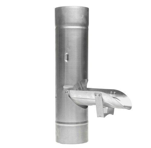 Regenrohrklappe mit v2a - mit, sieb