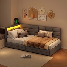 Polsterbett einzelbett - polsterbett,