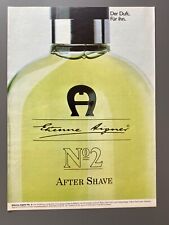 Etienne Aigner Parfum No 2 After Shave retro 1981 Vintage Ad Werbung Reklame V2