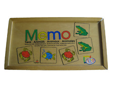 Memory aus Massivholz Tiere ab 2 Jahren 31 Teile 5x5cm Toys Pure Lernspielzeug